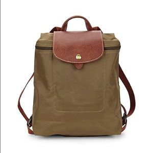 Longchamp Le Pliage Backpack in Khaki